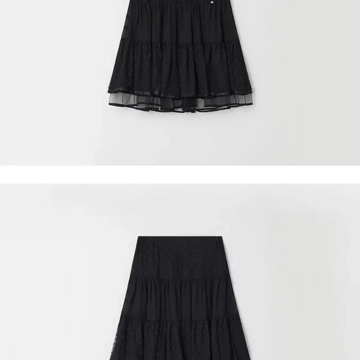 [BUNJANG] Ronron Dot Tiered Skirt / 론론 도트 스커트