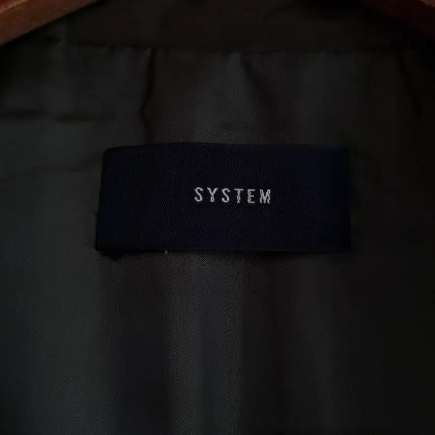 [SOLD OUT] 한섬 시스템 카키색 하이넥 스타일 자켓 코트