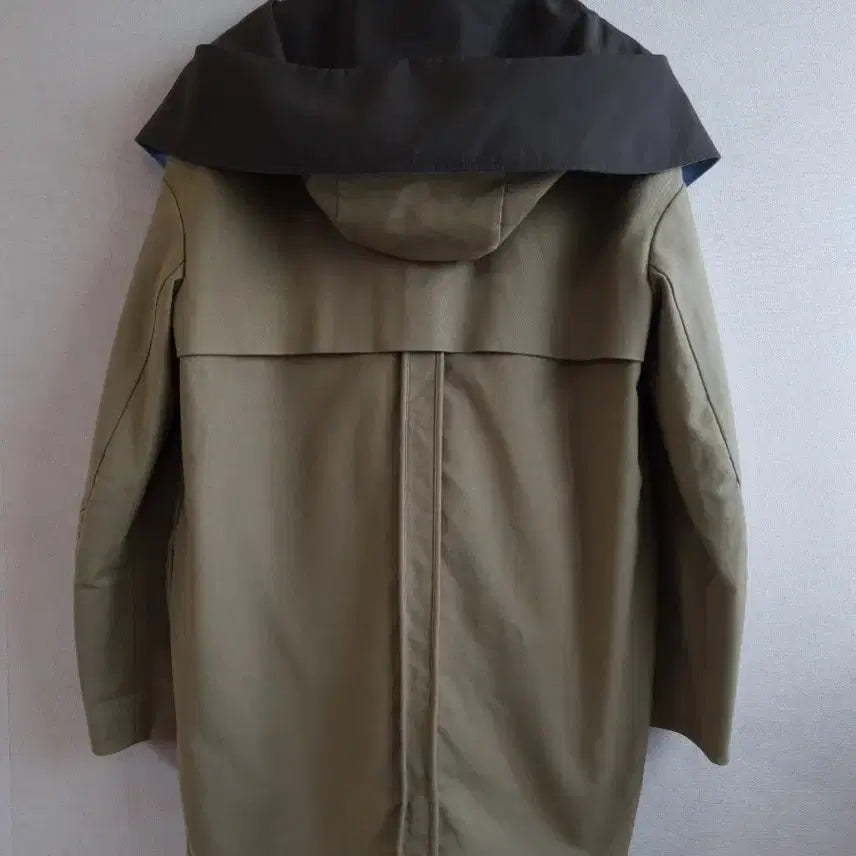[SOLD OUT] 한섬 시스템 카키색 하이넥 스타일 자켓 코트