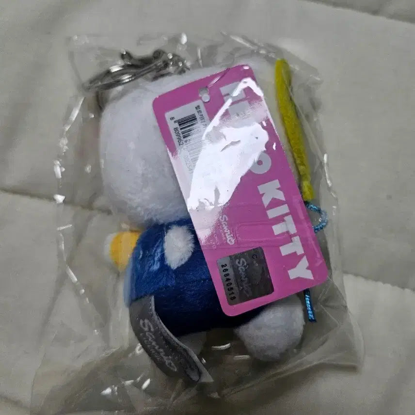 [BUNJANG] Hello Kitty Plush Charm - Blue / 헬로키티 인형 키링 블루