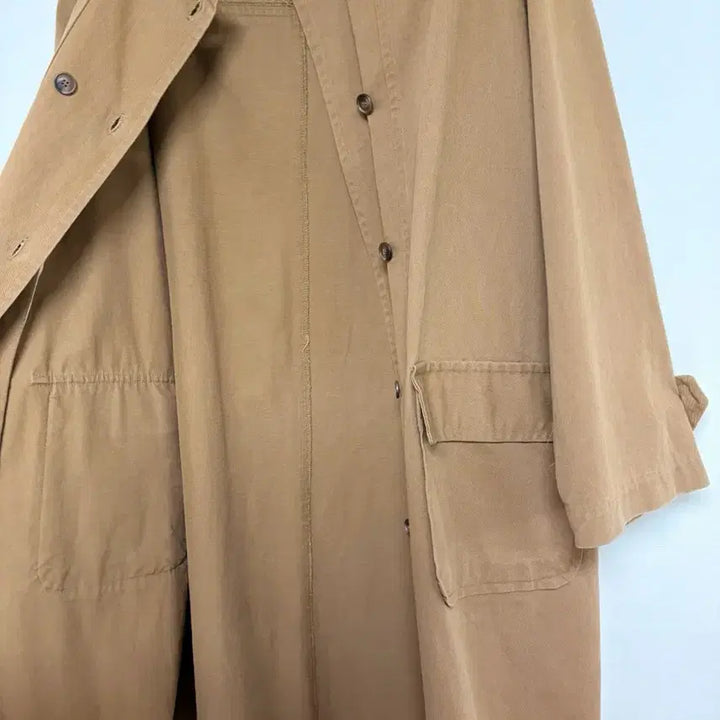 [BUNJANG] Brown Oversized Double Long Coat / ((할인))브라운 루즈핏 더블 롱코트 오버핏 코트