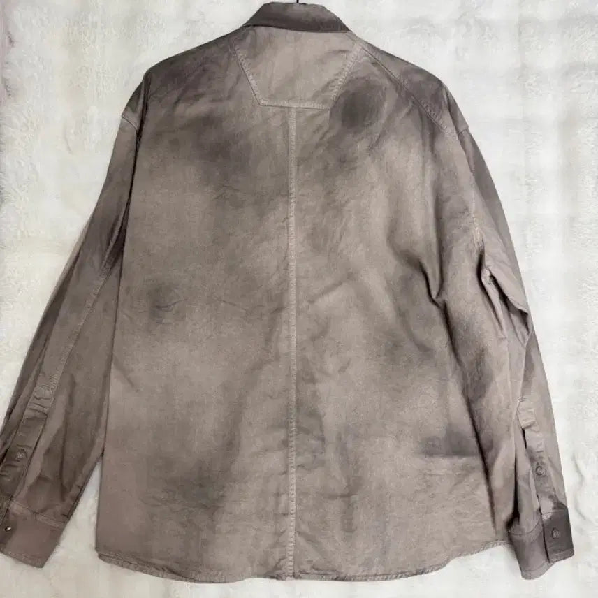 [BUNJANG] Juun.J 25FW Beige Denim Painted Shirt Size 46 / 준지 ) 25 FW 베이지 데님페인티드 46