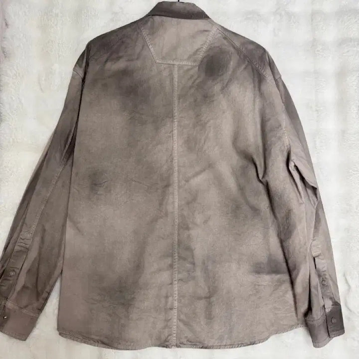 [BUNJANG] Juun.J 25FW Beige Denim Painted Shirt Size 46 / 준지 ) 25 FW 베이지 데님페인티드 46