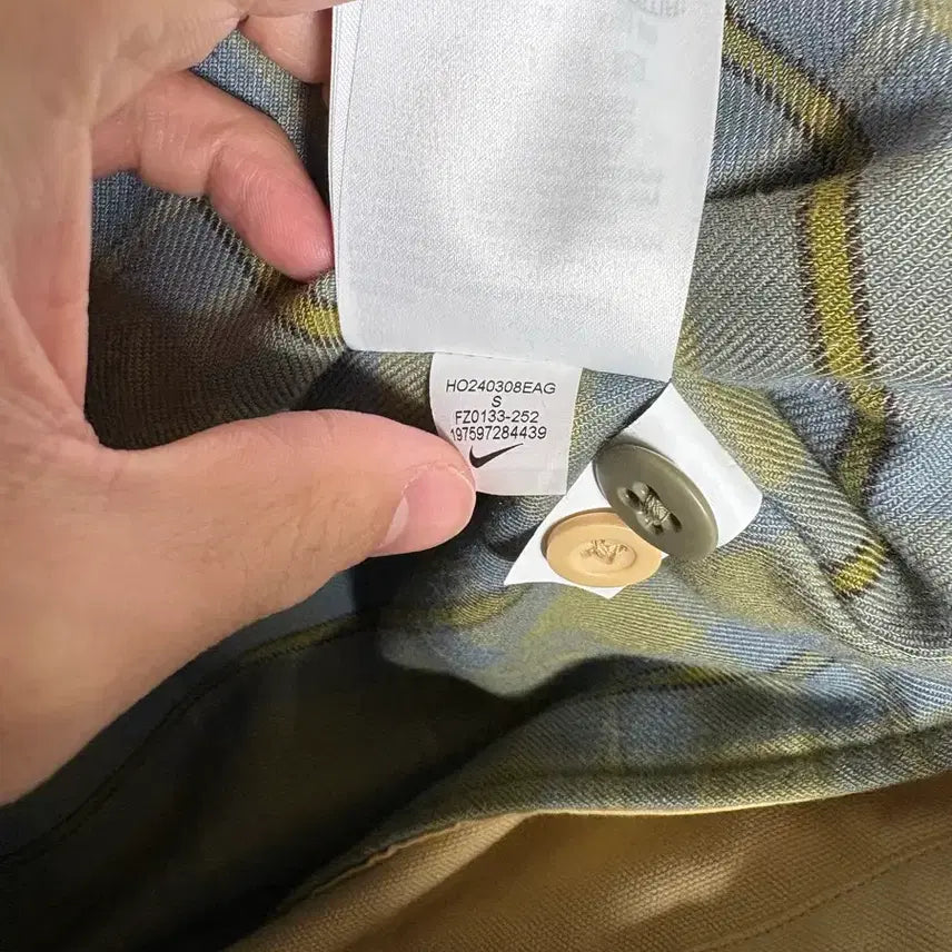 [BUNJANG] Nike Life Flannel Lined Half Coat Sesame S / 나이키 라이프 플란넬 라인드 반 코트 세서미 S
