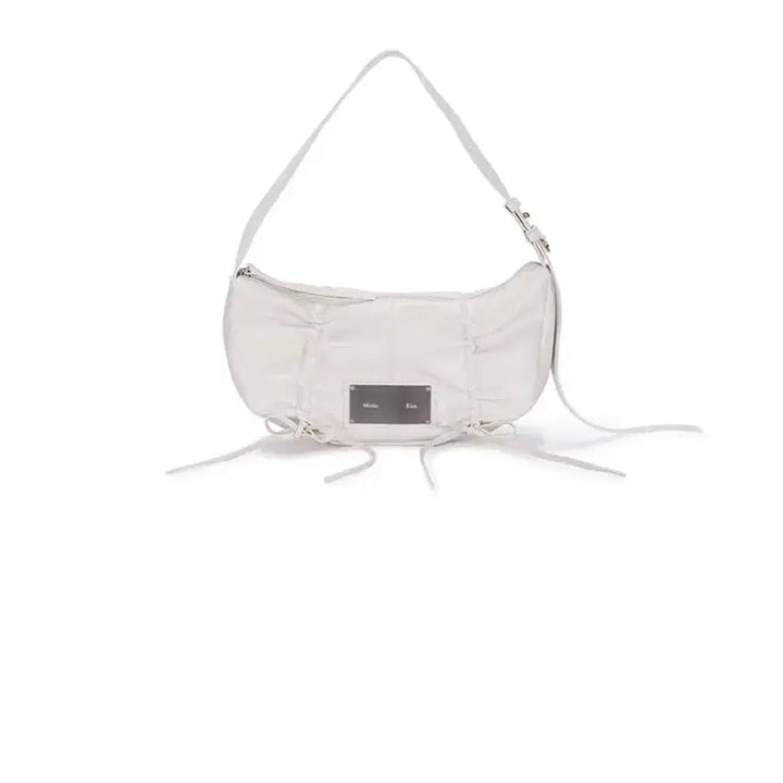 [SOLD OUT] Matin Kim 마뗑킴 리본 셔링 호보백 화이트
