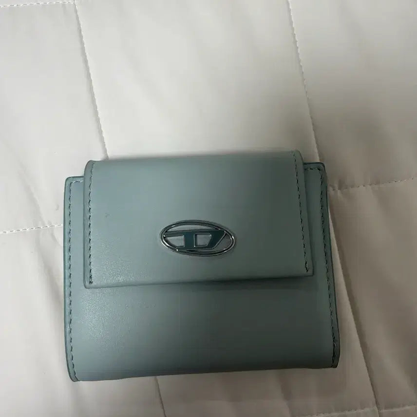 [BUNJANG] Diesel Bi-fold Coin S Leather Wallet / DIESEL디젤 반지갑 바이폴드 코인 S 레더 월렛 라이트 블루