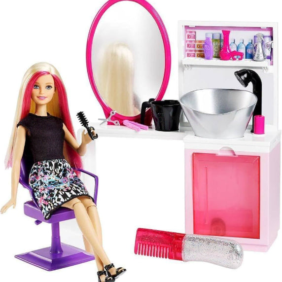 [BUNJANG] Barbie Hair Salon Doll / 헤어 살롱 바비 인형