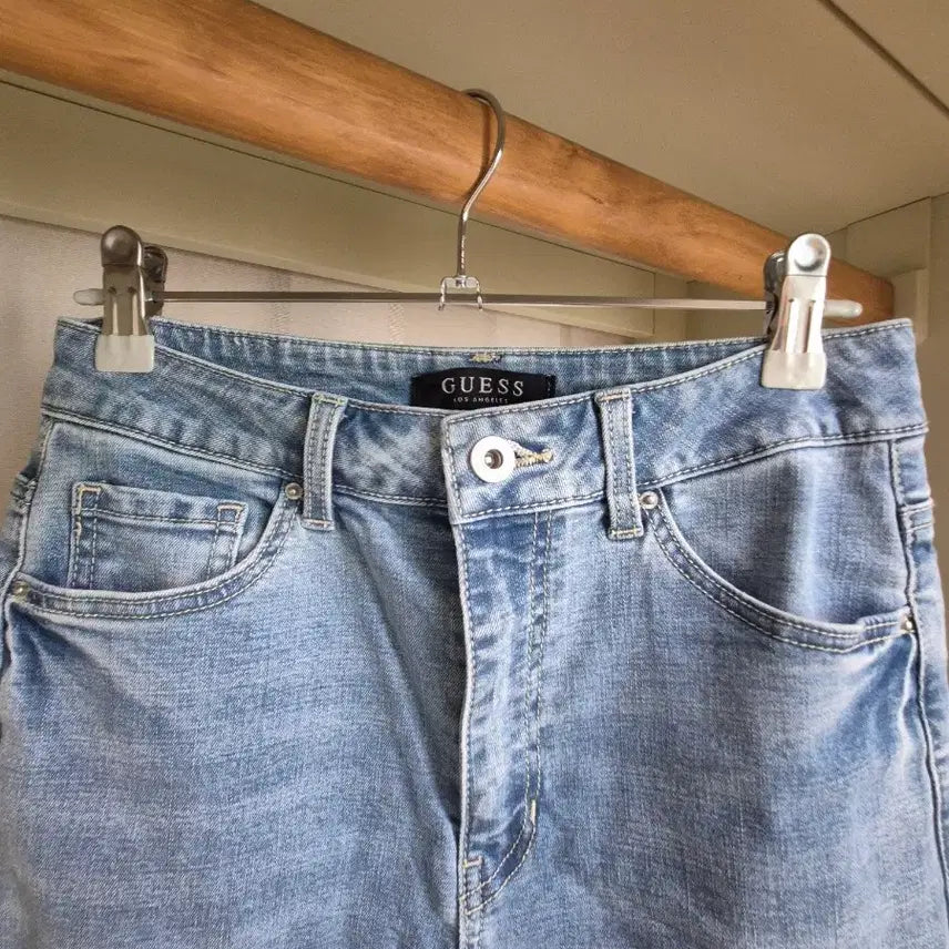 [BUNJANG] Guess Light Wash Wide Leg Denim Pants / 게스 연청데님팬츠