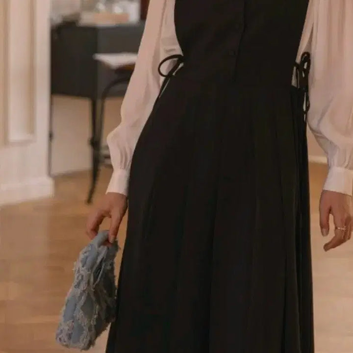 [BUNJANG] Black Sleeveless Long Dress / L256 블랙 민소매 롱 원피스