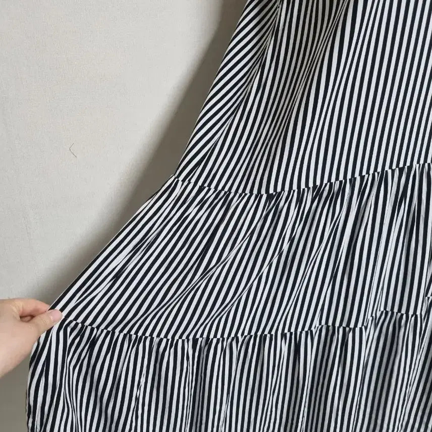 [BUNJANG] Striped Long Dress / L245 스트라이프 롱 원피스