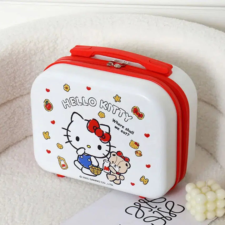[BUNJANG] Hello Kitty Portable Carry-on Luggage Ready Bag - White / 헬로키티 보조 캐리어 여행가방 레디백 화이트