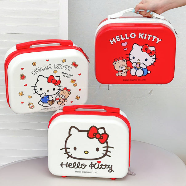 [BUNJANG] Hello Kitty Portable Carry-on Luggage Ready Bag - White / 헬로키티 보조 캐리어 여행가방 레디백 화이트