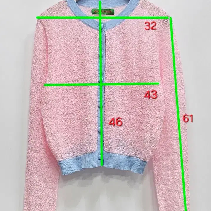 [BUNJANG] SUPERTHANKS Linen Cardigan / SUPERTHANKS 슈퍼띵스 핑크 배색 린넨 가디건 (25년)