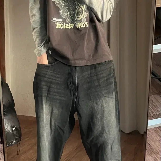 [BUNJANG] Larry Clark Vintage Washed Denim Pants / 래리클락 빈티지 워시드 데님 L