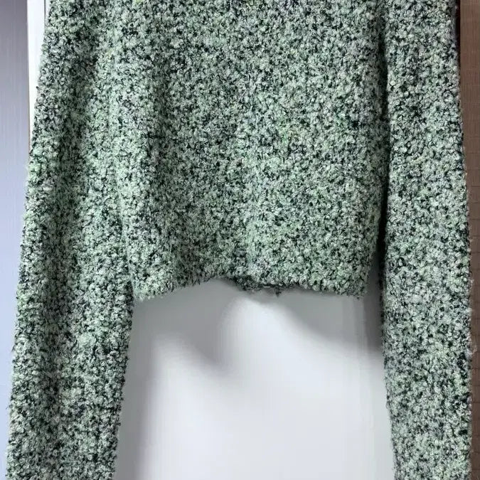 [BUNJANG] Recto Cropped Wool Knit Zip-Up Green / 렉토 크롭 울니트 집업 (쿨거시네고)