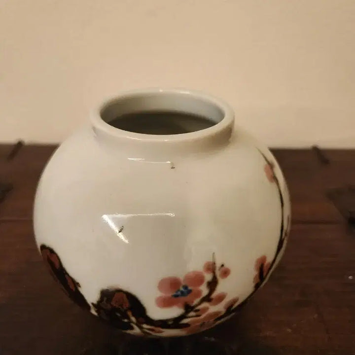 [BUNJANG] Hyun-am Ceramic Red Painted Plum Blossom Small Tea Pot / 현암작 진사철화 매화문 소호,차호