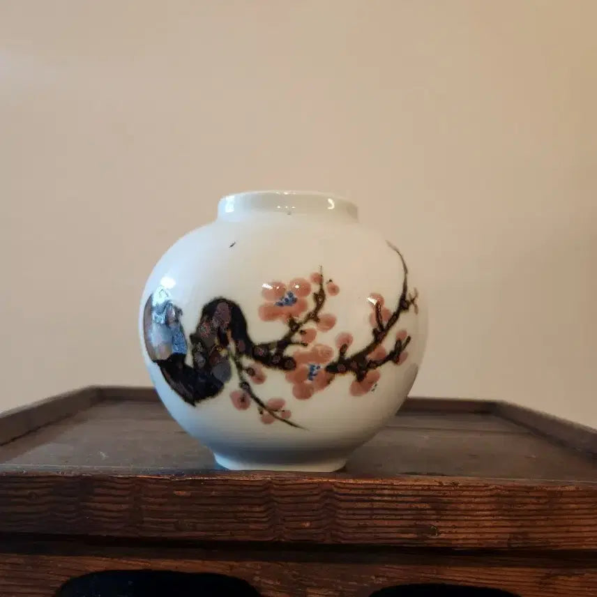 [BUNJANG] Hyun-am Ceramic Red Painted Plum Blossom Small Tea Pot / 현암작 진사철화 매화문 소호,차호