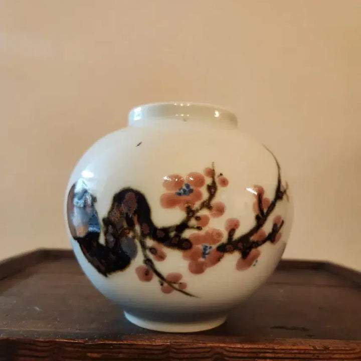 [BUNJANG] Hyun-am Ceramic Red Painted Plum Blossom Small Tea Pot / 현암작 진사철화 매화문 소호,차호