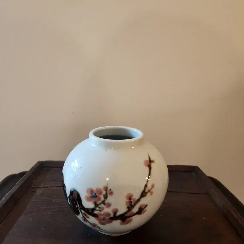 [BUNJANG] Hyun-am Ceramic Red Painted Plum Blossom Small Tea Pot / 현암작 진사철화 매화문 소호,차호