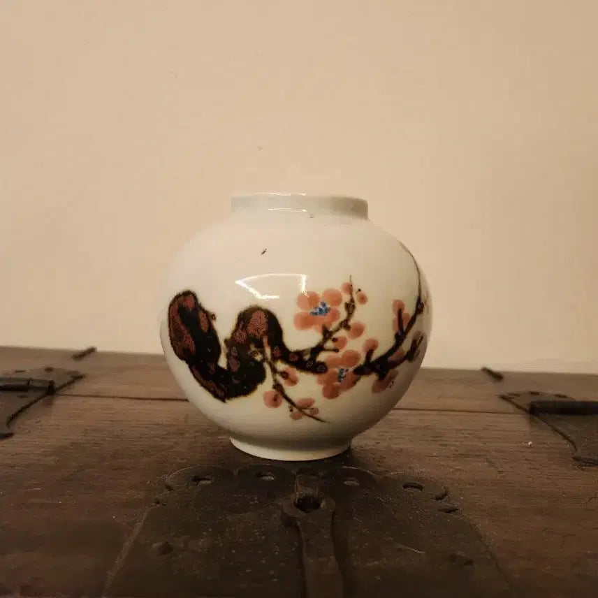 [BUNJANG] Hyun-am Ceramic Red Painted Plum Blossom Small Tea Pot / 현암작 진사철화 매화문 소호,차호