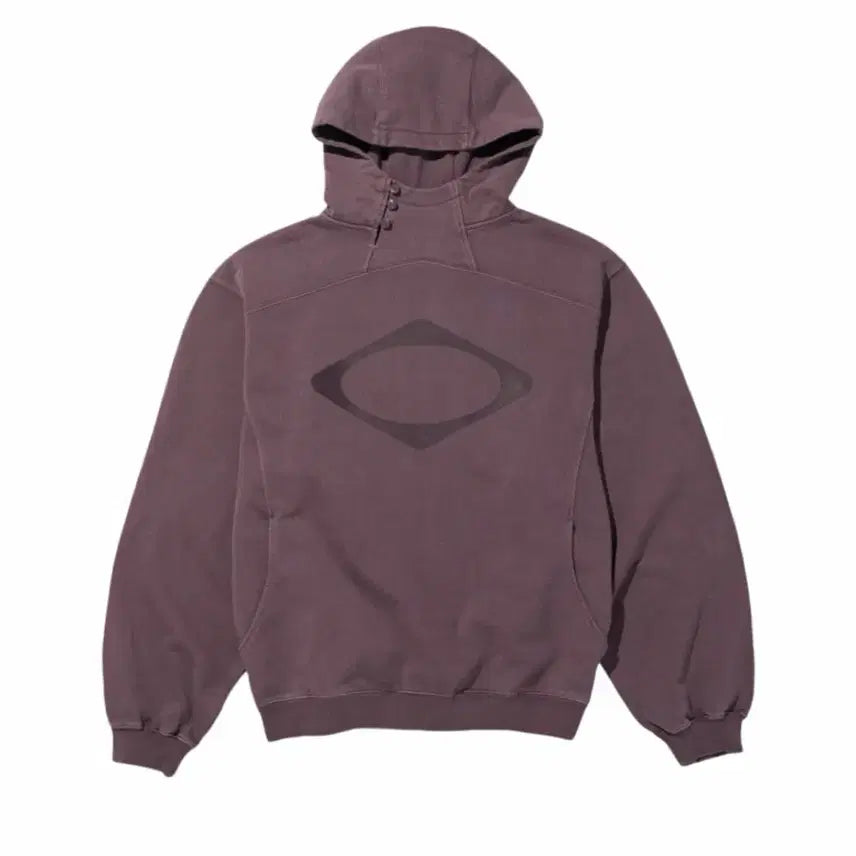 [BUNJANG] Mischief Rhombus Side Button Up Hoodie / 미스치프 롬버스 사이드 버튼 업 후드