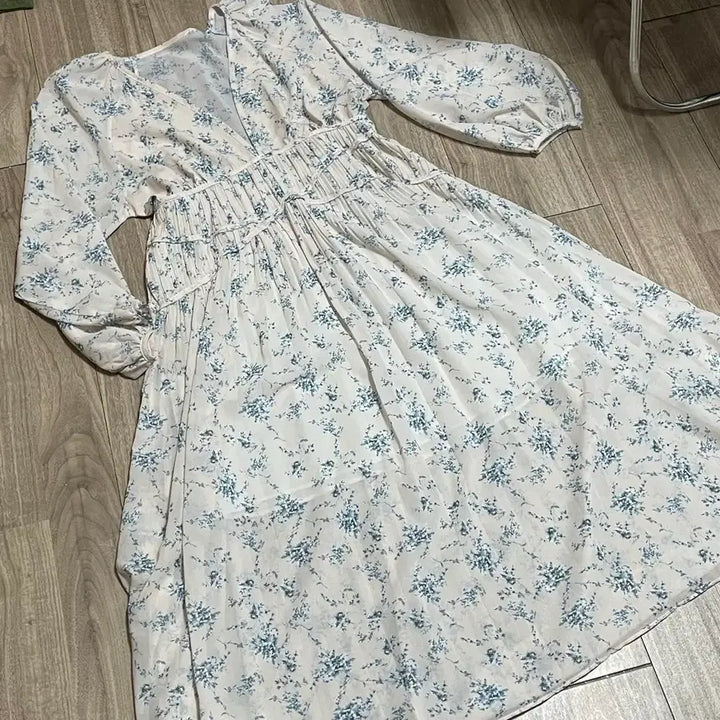 [BUNJANG] Light Pink Floral Dress / 연핑크 플라워 원피스