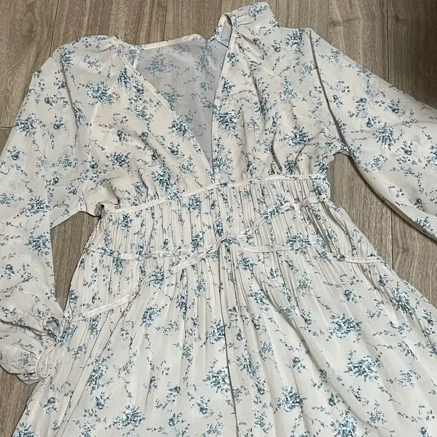 [BUNJANG] Light Pink Floral Dress / 연핑크 플라워 원피스