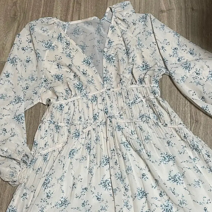 [BUNJANG] Light Pink Floral Dress / 연핑크 플라워 원피스