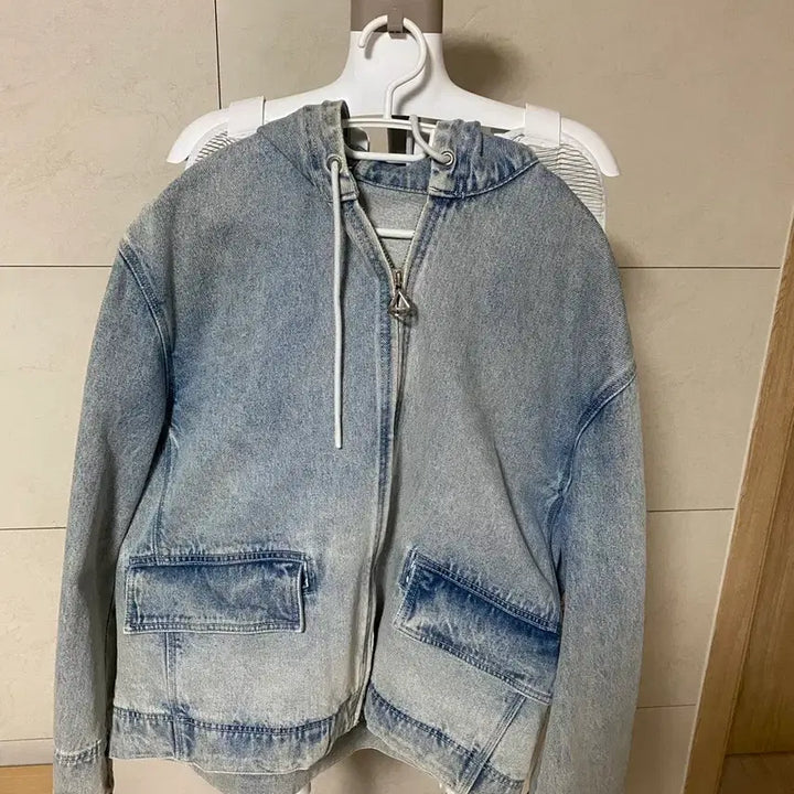 [BUNJANG] Solid Homme Hooded Denim Jacket / 솔리드옴므 후드데님점퍼 48(상태최상)