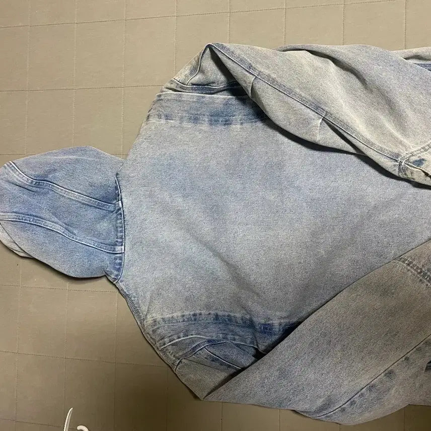 [BUNJANG] Solid Homme Hooded Denim Jacket / 솔리드옴므 후드데님점퍼 48(상태최상)