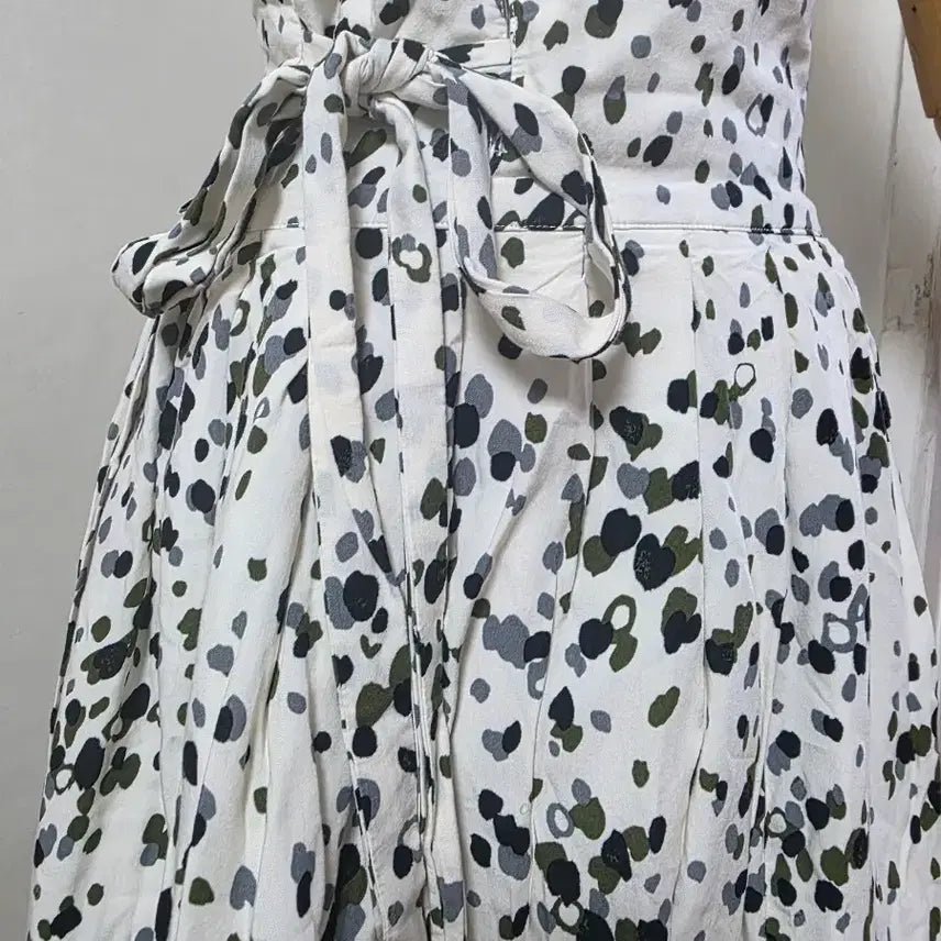 [BUNJANG] Unbranded Dotted Wrap Hanbok Skirt (55-66) / 생활한복땡땡이 랩 허리치마(55~66)