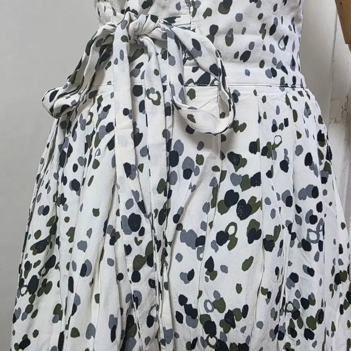 [BUNJANG] Unbranded Dotted Wrap Hanbok Skirt (55-66) / 생활한복땡땡이 랩 허리치마(55~66)