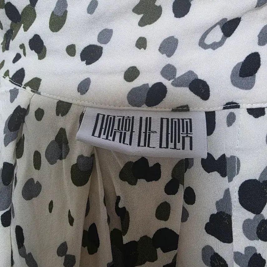 [BUNJANG] Unbranded Dotted Wrap Hanbok Skirt (55-66) / 생활한복땡땡이 랩 허리치마(55~66)