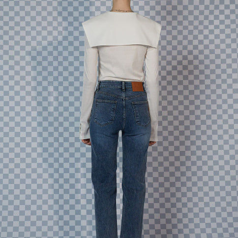 [BUNJANG] Ellenark New Slim Stretch Span Denim Pants - Dark Indigo (Size S) / 엘런아크 뉴 슬림 스트레치 스판 데님 팬츠 S