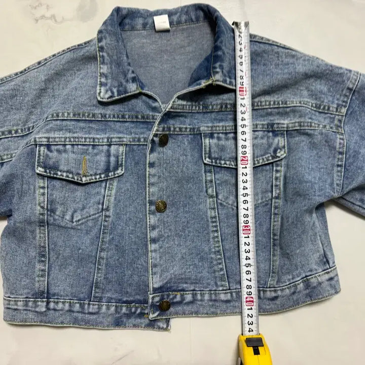 [BUNJANG] Denim Crop Jacket / 청 데님 크롭 자켓 판매