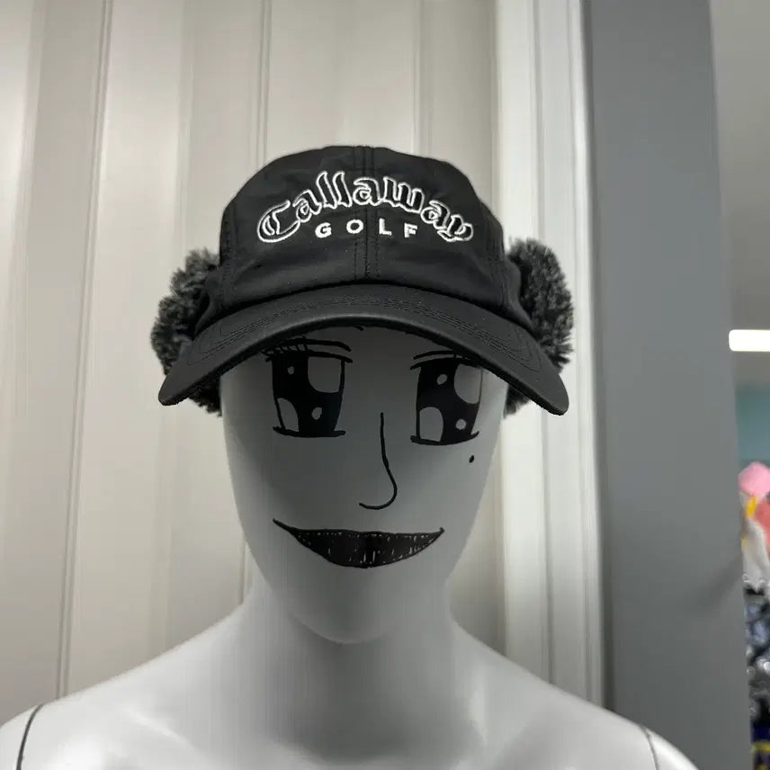 [BUNJANG] Callaway Golf Ear Warmer Hat Black / 캘러웨이 골프 귀덮개 모자 블랙