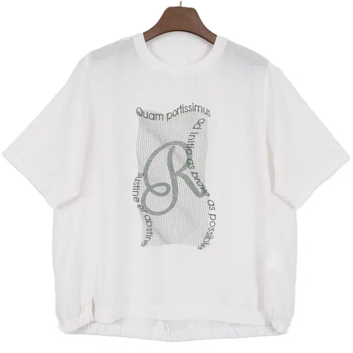 [SOLD OUT] 지센 2023 여성 린넨라이크 티셔츠 100size