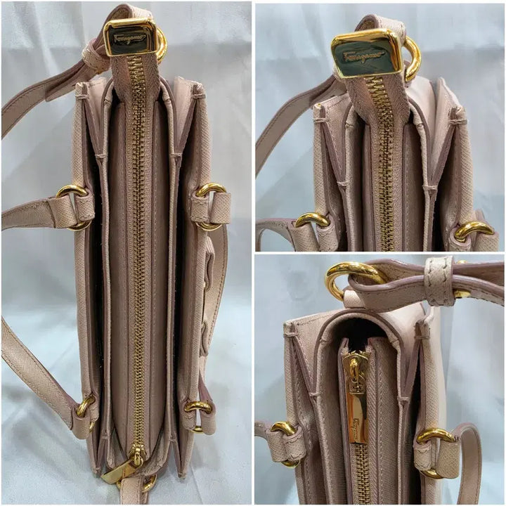 [BUNJANG] Ferragamo Vera Ribbon Shoulder Bag / (정품)페라가모 베라 리본 핑크 베이지 숄더백
