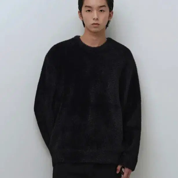 [BUNJANG] Mutendard Fuzz Crewneck Sweater 2XL Black / 무텐다드 퍼지 크루넥 니트 2xl 블랙