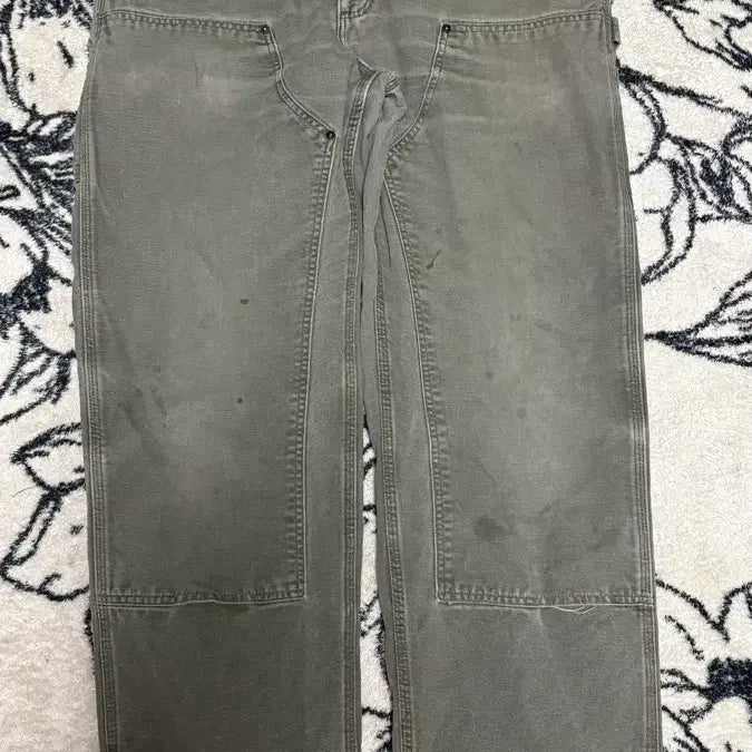 [BUNJANG] Vintage Carhartt Double Knee Moss Green Work Pants / 빈티지 칼하트 더블니 모스그린