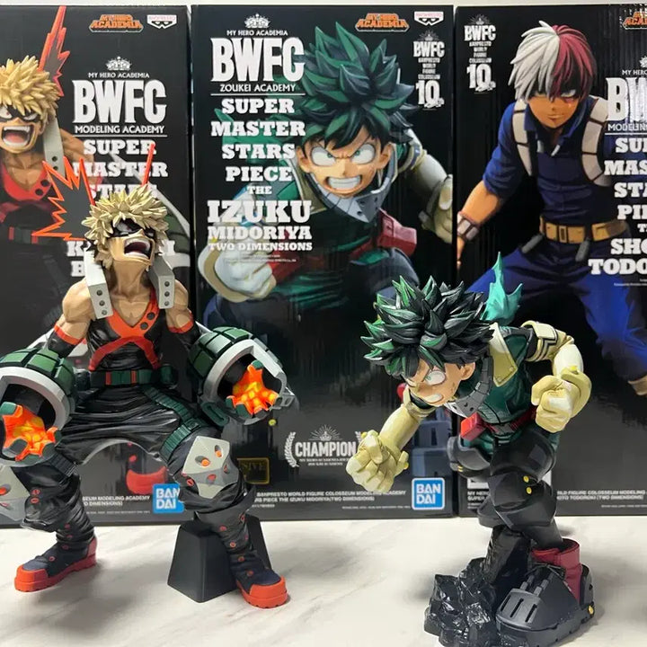 [BUNJANG] My Hero Academia BWFC Two Dimensions Figure 3-Piece Set / 히로아카 bwfc 망가 (투디멘션) 3종 팝니다