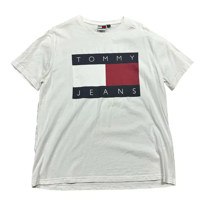 [BUNJANG] Tommy Hilfiger Big Logo Short Sleeve T-shirt / (바배) 타미 진스 빅로고 반팔티