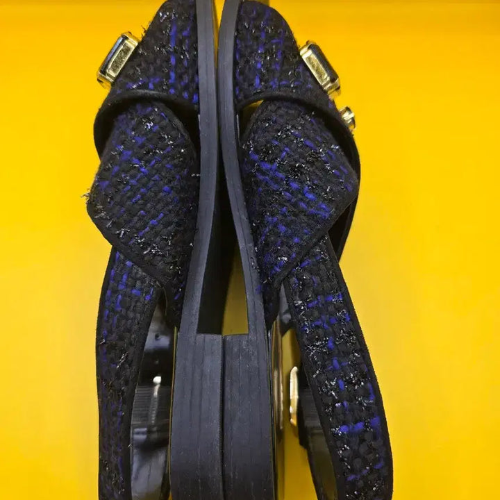 [SOLD OUT] 찰스앤키즈 트위드 보석 샌들 36(235)