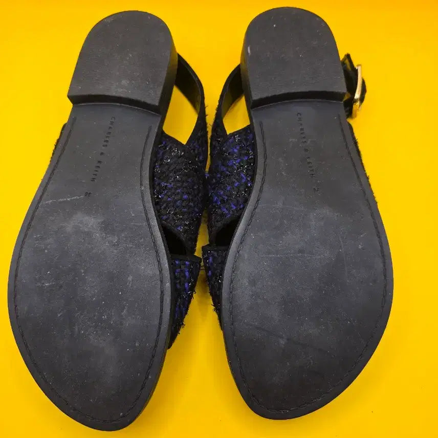 [SOLD OUT] 찰스앤키즈 트위드 보석 샌들 36(235)