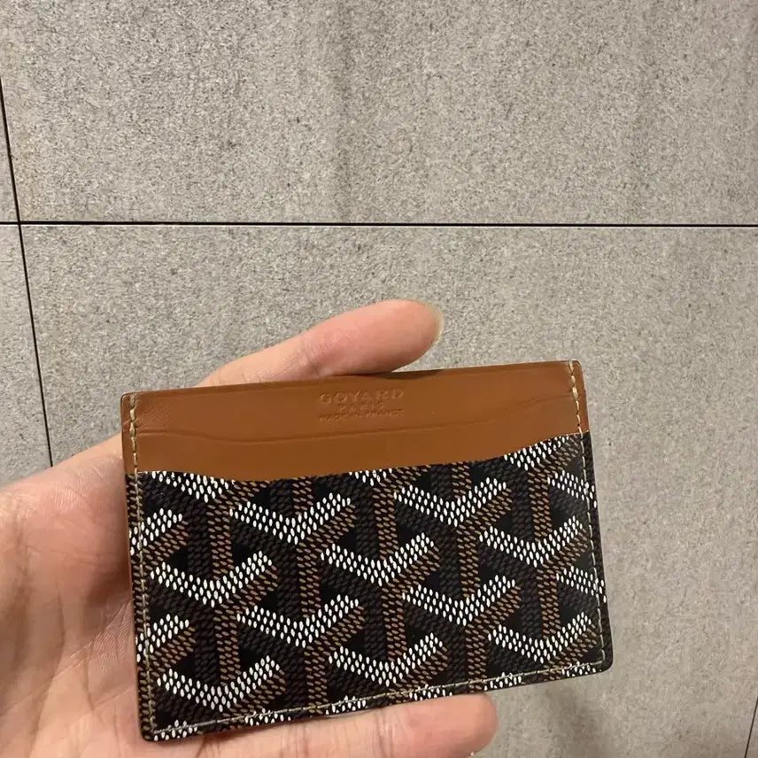 [BUNJANG] Goyard Saint Sulpice Black Tan Cardholder / {A+/OS} 고야드 생쉴피스 블랙탄 단품