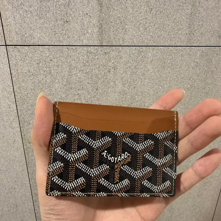 [BUNJANG] Goyard Saint Sulpice Black Tan Cardholder / {A+/OS} 고야드 생쉴피스 블랙탄 단품