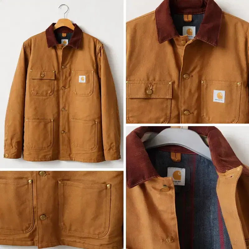 [BUNJANG] Carhartt C02 Sandstone Duck Chore Coat - Brown - S / 칼하트] C02 샌드스톤 덕 초어코트 / 브라운 / S