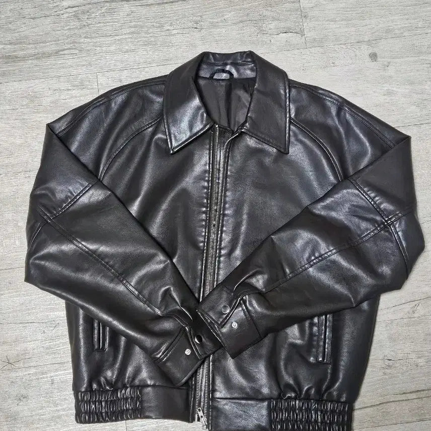 [BUNJANG] 8Seconds Brown Leather Jacket / 에잇세컨즈 브라운 레더자켓