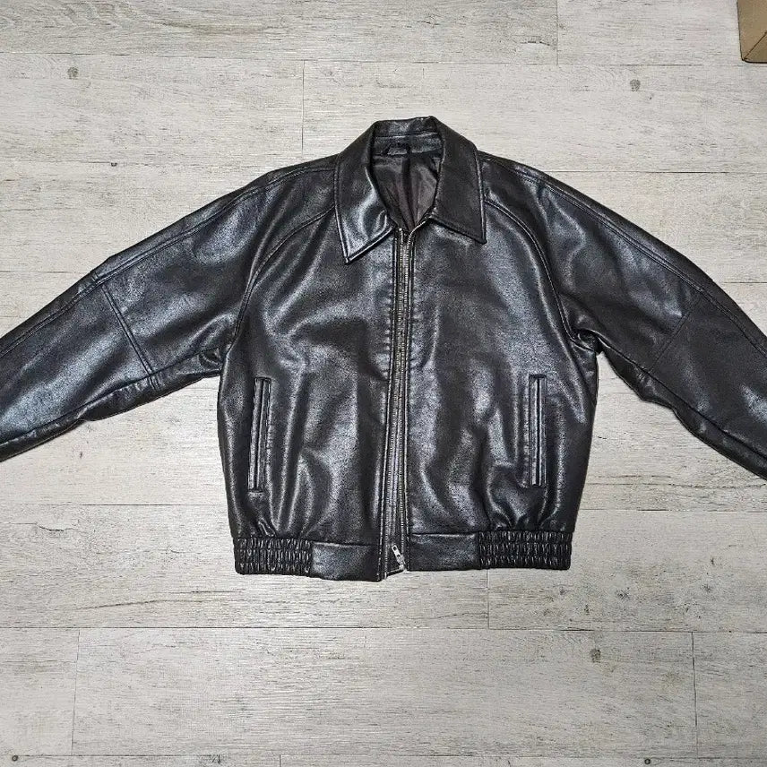 [BUNJANG] 8Seconds Brown Leather Jacket / 에잇세컨즈 브라운 레더자켓