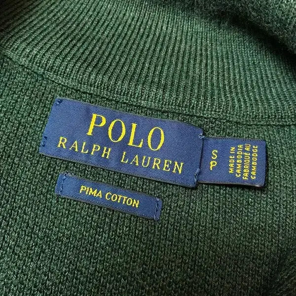 [BUNJANG] Polo Ralph Lauren Pima Cotton Half-Zip Knit Sweater / 폴로 랄프로렌 피마코튼 하프집 니트 PN8775